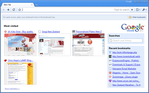 google's chrome browser