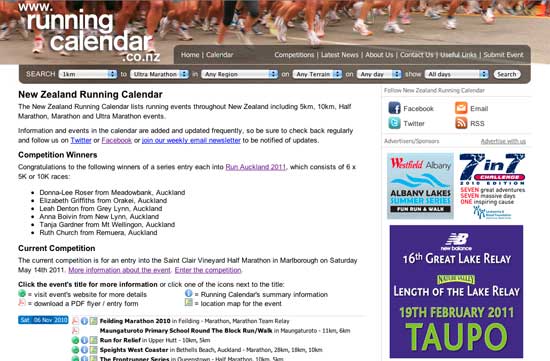 running calendar new version