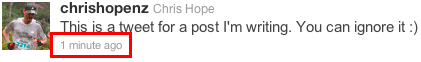 get the tweet's permalink in the twitter web interface