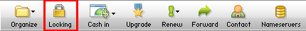 set locking for a domain at godaddy