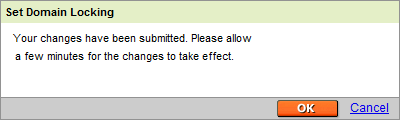 domain lock status change confirmed