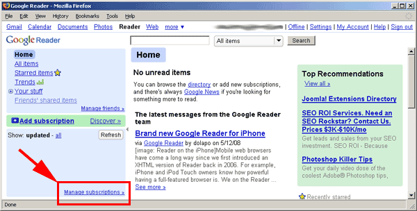 renaming tags in google reader