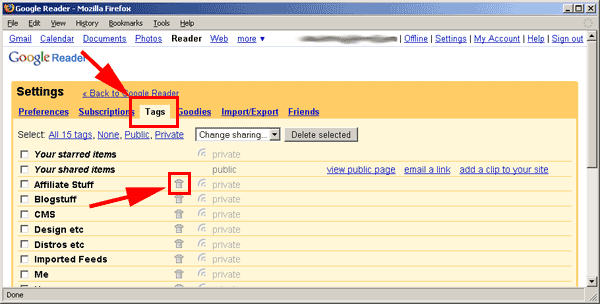 renaming tags in google reader