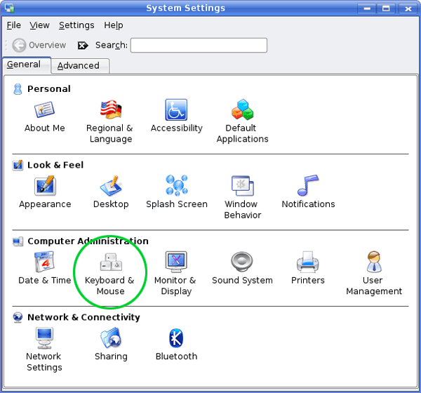 kubuntu system settings