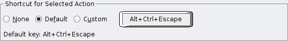 setting the shortcut keys for kill window