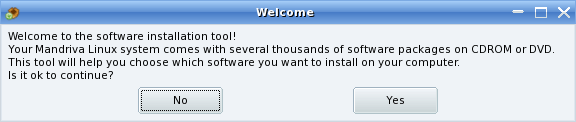 software installation tool prompt
