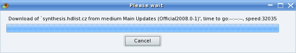the packages list updates
