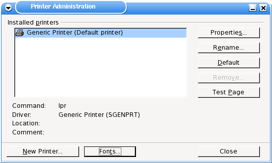 Open
Office Printer Administration