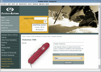 Outdoor
Action Product Page
